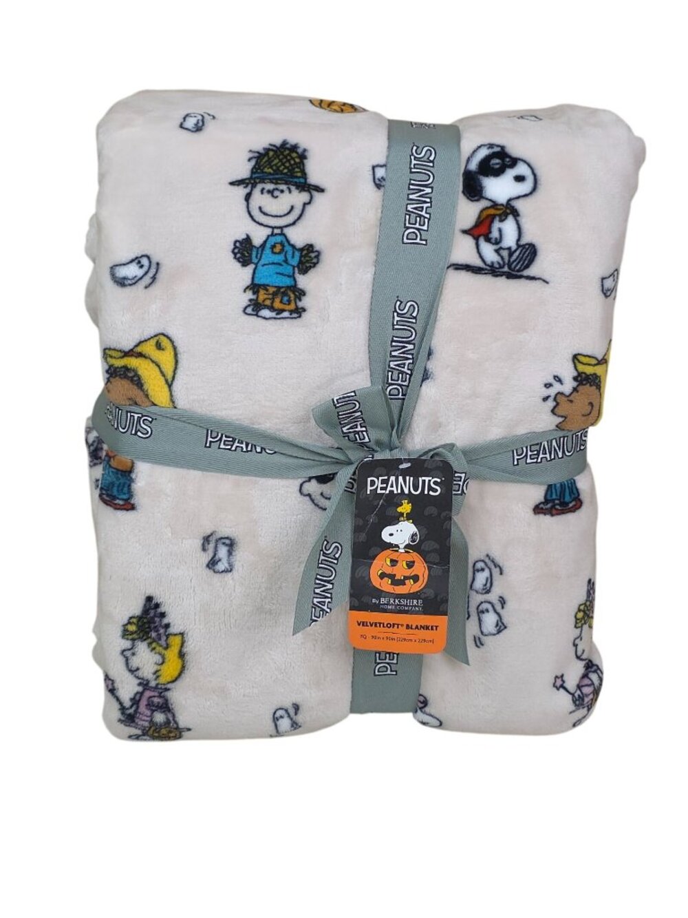 Peanuts Snoopy Velvetloft Blanket By Berkshire Queen 90"x90" Polyester Halloween